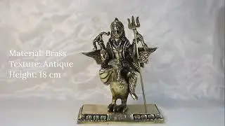 athizay Brass Shani dev Statue antique texture for Indian Pooja