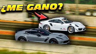 CORRI MI CORVETTE Z06 1000HP VS PORSCHE TURBO S 700HP *termina mal*  || ADOLFOGARZA3