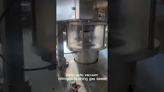 Semi Auto Vacuum Nitrogen Flushing Gas Sealer machine,Dry food vacuum nitrogen can sealing machine