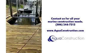 New Boat Dock Construction in Palm Coast F Section by Agua Construction - Marine Contractors