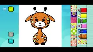 let's color the giraffe