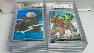 $1300+ Marvel Card Beckett BGS Grade Reveal (Marvel PMG and Marvel Masterpiece Battle Spectra)