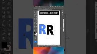 Fill Letters with Text in Illustrator in 60 Seconds!  #shorts #viral #trending #illustrator  #viral