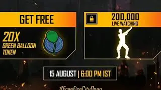 FREE FIRE CITY OPEN REDEEM CODE | FREE FIRE TODAY REDEEM CODE | FFCO REDEEM CODE | FF NEW EVENT