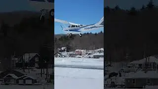 Alton Bay Ice Runway Lake Winnipesaukee NH  #altonbay #icerunway #lakewinnipesaukee #aviation #pilot
