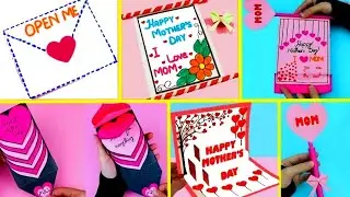 5 DIY Mother's Day 2024 greeting cards / Easy and Beautiful card | Make 5 happy mothers day cards.