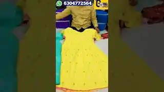 Heavy Rayon Anarkali 350/- 📞9246333565 |GINNI TEXTILE| #kurtis #hyderabad #wholesalekurtis
