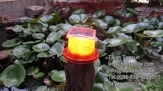 Red LED Solar Obstruction Light and Aircraft Warning Lights