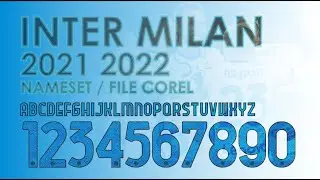 Nameset Font Free Download Jersey Inter Milan 2021 2022 Tipografia