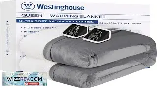 Westinghouse Heated Blanket Queen Size Soft Flannel to Sherpa Electric Blanket Review