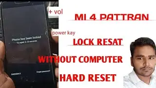MI 4  PATTERN UNLOCK