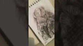 A sketch of a worn-out teddy bear that still carries memories.#drawing #sketch #emotionalart