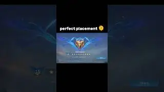perfect placement in mythic rank 😐
