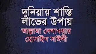 দুনিয়া ও আখেরাত দুই জায়গাতেই কিভাবে শান্তি লাভ করা যাবে? | দেলাওয়ার হোসাইন সাঈদী | waz mahfil