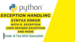 Exception Handling using try/except Block |Python Tutorial