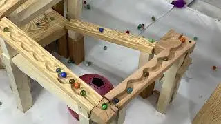 Ultimate Wood Marble Run ASMR | Satisfying Wooden Marble Track | Relaxing ASMR Sounds 28