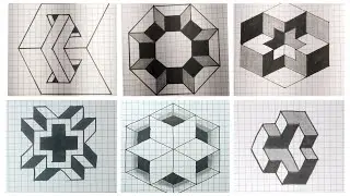Graph Paper 🎨 art/ 3D Drawing 😱/ Optical Illusion / 3D Illusion step by step😍