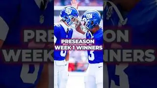 The Biggest Giants vs Bills Preseason WINNERS #giants #nfl #shorts