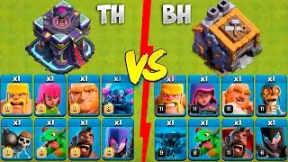 Same Level TH-15 Troops vs BH Troops | Clash of Clans