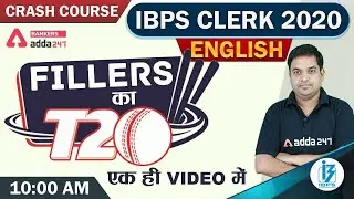 IBPS CLERK 2020 | English | Fillers एक ही Video में | Adda247