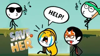 Save Her - Gameplay Walkthrough Levels 1-25 - Stick Rescue Girl Draw Puzzle Game (WEEGOON)