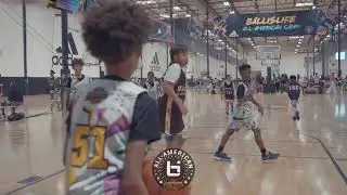 Miles Johnson bully ball at BallIsLife Junior All American Camp 2023