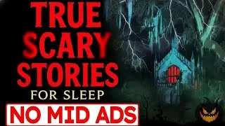 NO ADS 🛑 2 HOURS of TRUE Scary Stories for Sleep | Gentle Rain Sounds | Black Screen |  Ep. 03