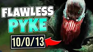 THIS IS WHAT FLAWLESS PYKE GAMEPLAY LOOKS LIKE (CHALLENGER PYKE) - League of Legends