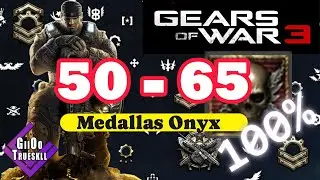 🔴 LIVE - 50 - 65 Medallas Onyx  Gears of war 3 - Xbox Ss - 360