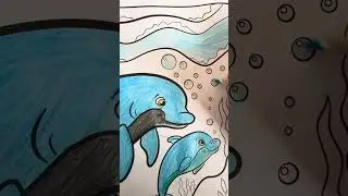Dolphins 🐬 Drawing Part-1