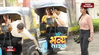 Meri Bhavya Life : Rishank entered Bhavya's auto, Bhavya pushed Rishank, Riya shocked | On Location
