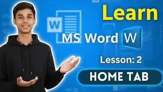 MS Word | Microsoft Word Tutorial MS-Word Tutorial for Beginners | MS Word Home Tab