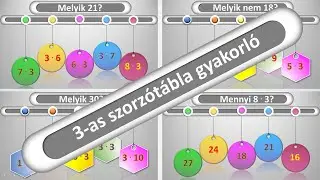 3-as szorzótábla gyakorlása