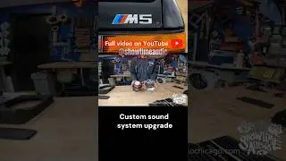Custom sound system upgrade (behind the scenes) 1988 BMW M5 #bmw #bmwm5 #caraudio #carcustomization