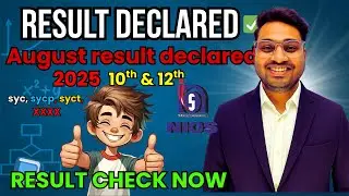 nios aug result declared | SYC,SYCP syct, xxxx | 100% guaranteed pass | NIOS on demand registration
