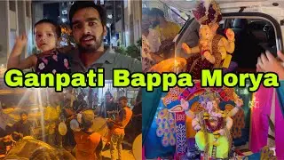 Finally He Arrived ❤️🙏🏻 | Ghar Aaye Bappa | Ganpati Festival | Ankit Azad Vlogs