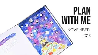 PLAN WITH ME | November 2018 Bullet Journal Setup | Colorfullllstudy