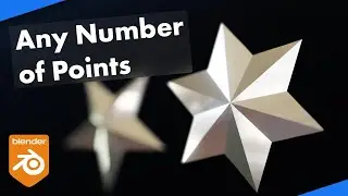 How to make a Perfect Star in Blender using Geometry Nodes