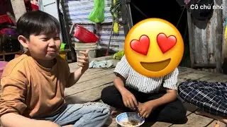Buổi tối vào vuông ăn tôm và bất ngờ với tóc mới của Huy Tí Hon || Cô Chủ Nhỏ