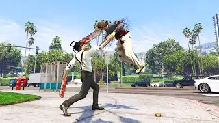 Chainsaw Man Attack on the City - Epic Rampage GTA V