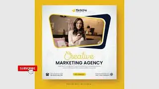 Digital marketing agency social media web banner square flyer template Designing with-Graphic place