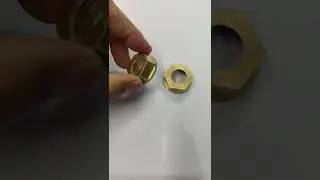 brass hex nut in forging