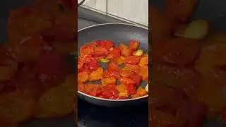 Peperoni Rossi in cottura #ricettefacili #cucina #cucinaitaliana