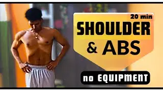 20 Min Shoulder & Abs Workout at Home (No Equipment) | Beginner Friendly Routine