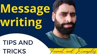Message Writing | Message Writing Format| Message Writing Tips | Examples @schoolvibes000