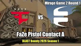 FaZe Pistol Contact A, anti-meta - Mirage G2R1 | FaZe | BLAST Bounty 2026 Season 1 #cs2 #counters...