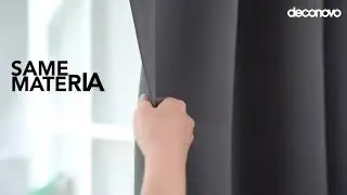 Deconovo UK Super Soft Solid Thermal Insulated Eyelet Blackout Curtains for Living room