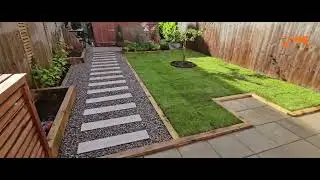 Delamere Stepping Stone Project #ch1 #patio #gardenlandscape #turf