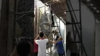 Yilong Carpet factory is in the exhibition.  #yilongcarpet #exhibition #silkrug