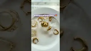 waterproof gold jewellery test 💧✨ #jewelryhacks  #mystjuels
